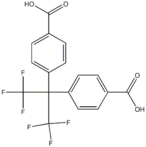 4,4'-(Perfluoropropane-2,2-diyl)dibenzoic acid Struktur