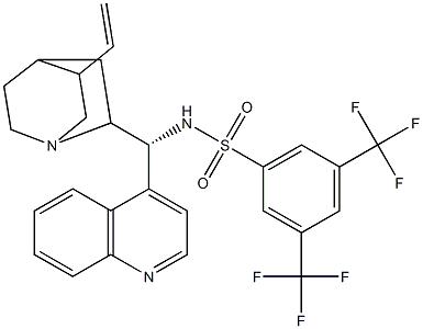 N-[(9R)-cinchonan-9-yl]-3,5-bis(trifluoroMethyl)-BenzenesulfonaMide Struktur