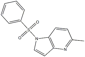 5-Methyl-1-(phenylsulfonyl)-4-azaindole Struktur