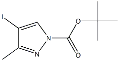 1-Boc-3-Methyl-4-iodo-1H-pyrazole Struktur