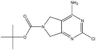 4-AMino-2-chloro-5,7-dihydro-pyrrolo[3,4-d]pyriMidine-6-carboxylic acid tert-butyl ester Struktur