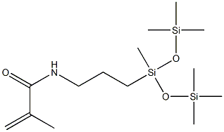 (3-METHACRYLAMIDOPROPYL)BIS(TRIMETHYLSILOXY)METHYLSILANE Struktur