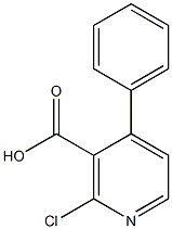 2-chloro-4-phenylnicotinic acid Struktur