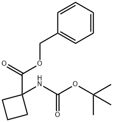 Benzyl-1-(tert-butoxycarbonyl)cyclobutanecarboxylate Struktur