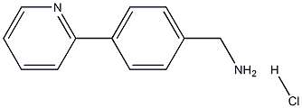 (4-(Pyridin-2-yl)phenyl)MethanaMine hydrochloride Struktur