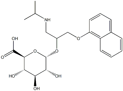 (S)-Propranolol Glucuronide Struktur