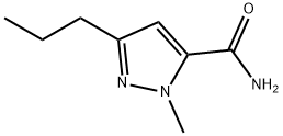 1-Methyl-3-propyl-1H-pyrazole-5-carboxamide Struktur