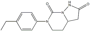 6-(4-ethylphenyl)tetrahydropyrazolo[1,5-c]pyriMidine-2,7(1H,3H)-dione Struktur