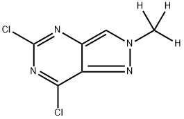 5,7-Dichloro-2-trideuteroMethyl-2H-pyrazolo[4,3-d]pyriMidine Struktur