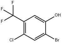 2-BroMo-4-chloro-5-(trifluoroMethyl)phenol Struktur