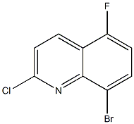 8-broMo-2-chloro-5-fluoroquinoline Struktur