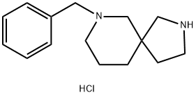 7-benzyl-2,7-diazaspiro[4.5]decane hydrochloride Struktur