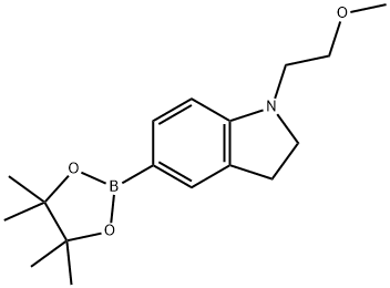 1-(2-Methoxyethyl)-5-(4,4,5,5-tetraMethyl-1,3,2-dioxaborolan-2-yl)indoline Struktur