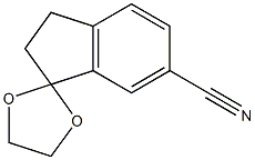 2',3'-dihydrospiro[[1,3]dioxolane-2,1'-indene]-6'-carbonitrile Struktur