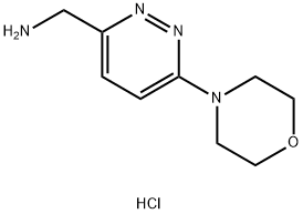 (6-Morpholinopyridazin-3-yl)MethanaMine hydrochloride Struktur