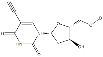 5-Ethynyl-2'-deoxyuridine-d1 Struktur