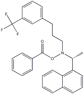 (R)-O-Benzoyl-N-(1-(naphthalen-1-yl)ethyl)-N-(3-(3-(trifluoroMethyl)phenyl)propyl)hydroxylaMine Struktur