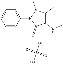 4-MethylaMinoantipyrine hydrogen sulfate Struktur