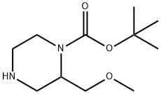 tert-butyl 2-(MethoxyMethyl)piperazine-1-carboxylate Struktur