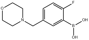 (2-fluoro-5-(MorpholinoMethyl)phenyl)boronic acid Struktur