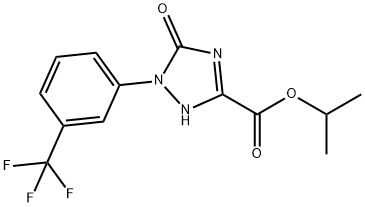 ISOPROPYL 5-OXO-1-(3-(TRIFLUOROMETHYL)PHENYL)-2,5-DIHYDRO-1H-1,2,4-TRIAZOLE-3-CARBOXYLATE Struktur