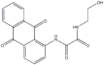 Ethanediamide,N1-(9,10-dihydro-9,10-dioxo-1-anthracenyl)-N2-(2-hydroxyethyl)- Struktur