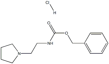 Carbamic acid,[2-(1-pyrrolidinyl)ethyl]-, phenylmethyl ester, monohydrochloride (9CI) Struktur