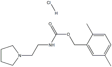 Carbamic acid,[2-(1-pyrrolidinyl)ethyl]-, (2,5-dimethylphenyl)methyl ester, monohydrochloride(9CI) Struktur