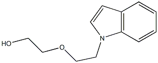 Ethanol,2-[2-(1H-indol-1-yl)ethoxy]- Struktur