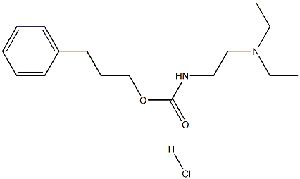 Carbamic acid,[2-(diethylamino)ethyl]-, 3-phenylpropyl ester, monohydrochloride (9CI) Struktur