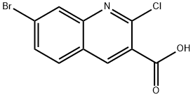 7-bromo-2-chloroquinoline-3-carboxylic acid Struktur