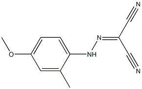 Propanedinitrile,2-[2-(4-methoxy-2-methylphenyl)hydrazinylidene]- Struktur