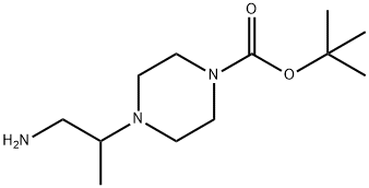 tert-butyl 4-(1-aminopropan-2-yl)piperazine-1-carboxylate Struktur