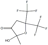 3(2H)-Furanone,dihydro-2-hydroxy-2-methyl-5,5-bis(trifluoromethyl)- Struktur