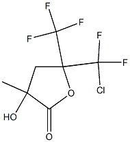 2(3H)-Furanone,5-(chlorodifluoromethyl)dihydro-3-hydroxy-3-methyl-5-(trifluoromethyl)- (9CI) Struktur