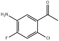 1-(5-Amino-2-chloro-4-fluoro-phenyl)-ethanone Struktur