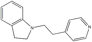 1H-Indole,2,3-dihydro-1-[2-(4-pyridinyl)ethyl]- Struktur