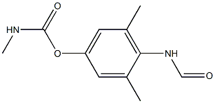 Formamide,N-[2,6-dimethyl-4-[[(methylamino)carbonyl]oxy]phenyl]- Struktur