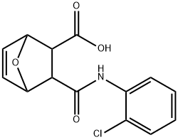 2-[(2-chlorophenyl)carbamoyl]-7-oxabicyclo[2.2.1]hept-5-ene-3-carboxylic acid Struktur