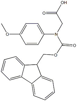 N-Fmoc-RS-4-methoxyphenylglycine Struktur