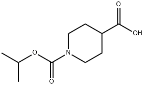 1-(isopropoxycarbonyl)piperidine-4-carboxylicacid Struktur