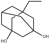 1,3-dihydroxy-5-ethyladamantane Struktur