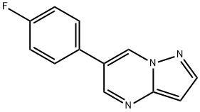 6-(4-Fluorophenyl)pyrazolo[1,5-a]pyrimidine Struktur