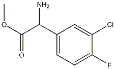 methyl 2-amino-2-(3-chloro-4-fluorophenyl)acetate