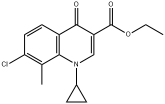 ethyl 7-chloro-8-methyl-4-oxo-1,4-dihydroquinoline-3-carboxylate Struktur