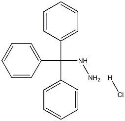 Hydrazine, (triphenylmethyl)-, monohydrochloride Struktur