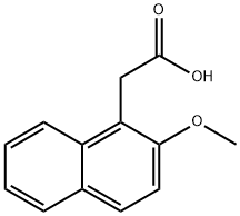 (2-Methoxy-1-naphthyl)acetic acid Struktur