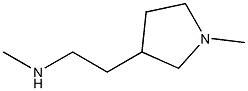 N-methyl-2-(1-methylpyrrolidin-3-yl)ethanamine Struktur