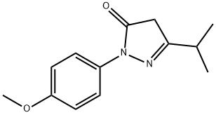 3-isopropyl-1-(4-methoxyphenyl)-1H-pyrazol-5(4H)-one Struktur