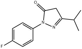 1-(4-fluorophenyl)-3-isopropyl-1H-pyrazol-5(4H)-one Struktur